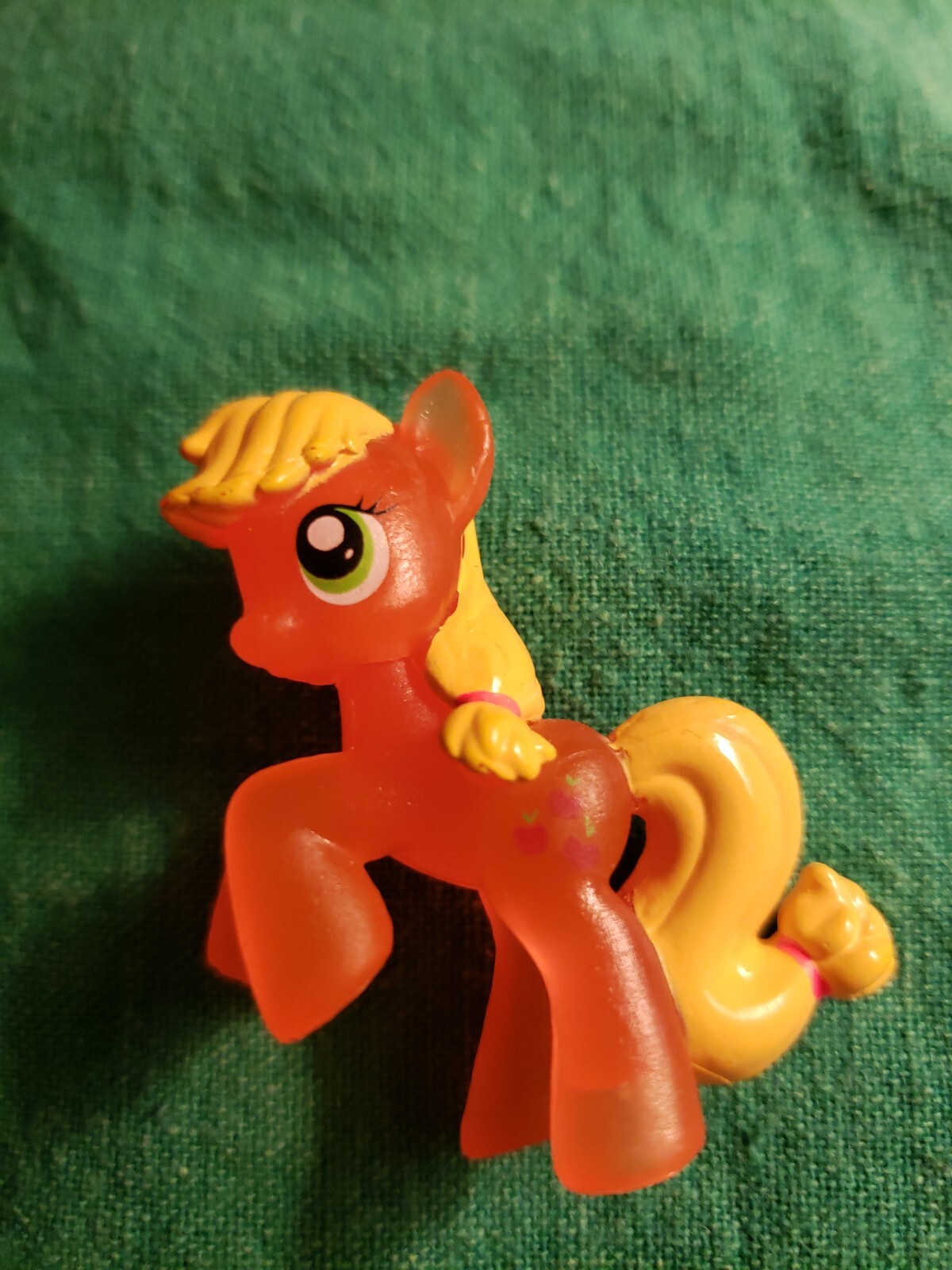 Borsa cieca 2010 My Little Pony FiM Wave #1 2" Applejack Figura Hasbro traslucida
