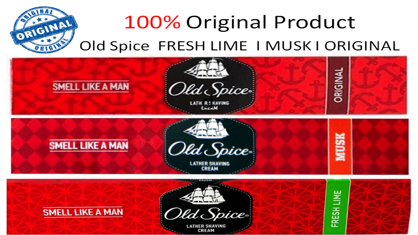 Old Spice Shaving Cream 買い物 Combination Of Original Fo 楽天 Musk Lime +