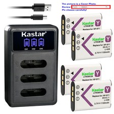 Kastar Battery Triple Charger for Nikon EN-EL11 ENEL11 COOLPIX S550 COOLPIX S560