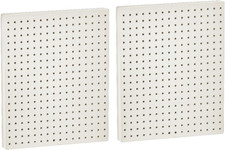 771620-WHT Plastic Pegboard for Wall Organization - Garage Tool Organizer Wall M