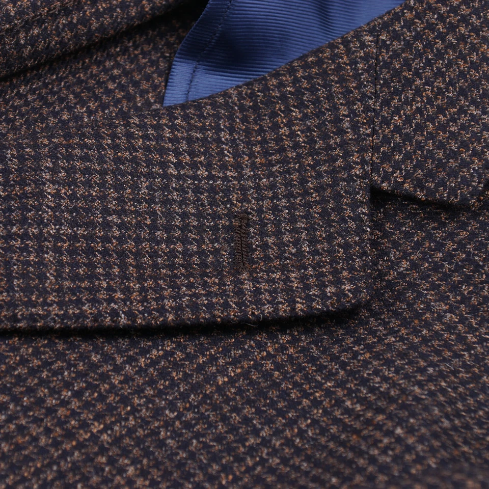 Abrigo deportivo Barba corte moderno pata de gallo lana-seda-cachemira 42R (UE 52) $1350 Foto 4 de 4