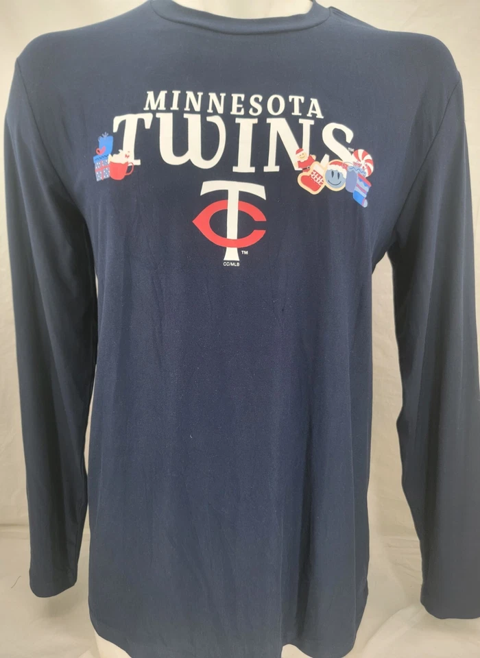 NUEVO Minnesota Twins Concepts Deporte Azul Marino LS Camisa Pantalones Conjunto Pijama Para Hombre L Foto 2 de 4