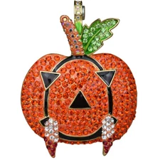 KIRKS FOLLY FANGTASTIC VAMPIRE PUMPKIN MAGNETIC ENHANCER GOLDTONE