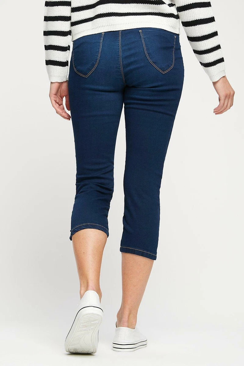 Plus size stretch capri deals jeans