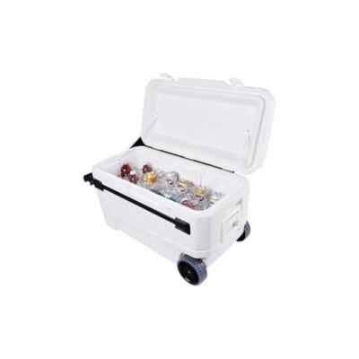 cigarette lighter ice chest Igloo 50170 Ice Chest with Wheels: 110 Quart White Chest Cooler