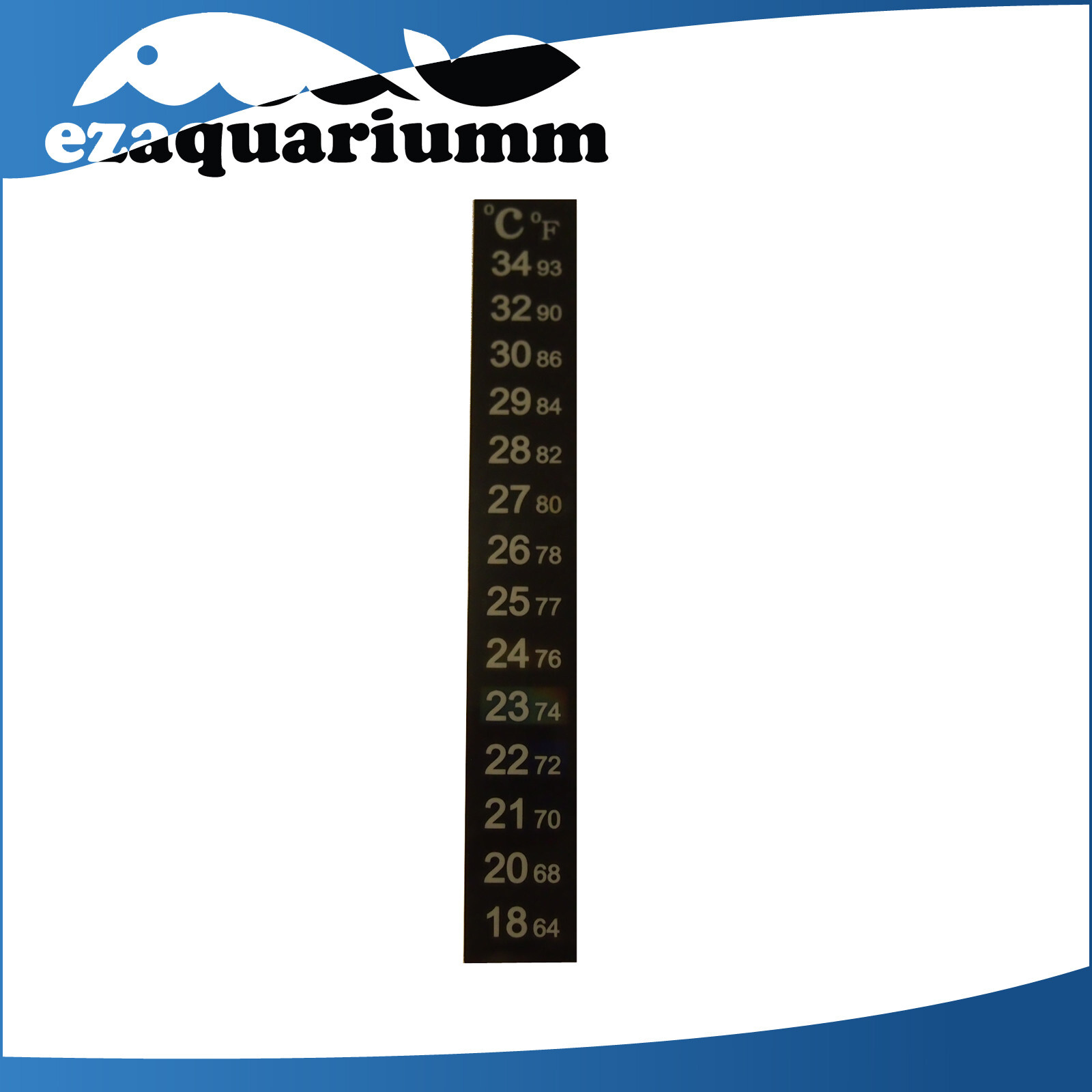 Fish Tank Aquarium Thermometer Temperature Sticker Celsius Fahrenheit