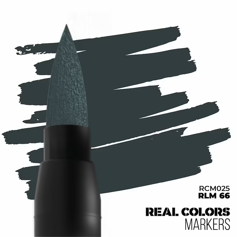 AK Interactive Real Colors Acrylic Fast Drying Paint Marker Pens RLM 66 - RCM025 - Image 3
