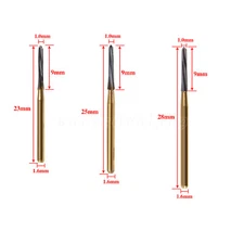 Dental FG Carbide Tungsten Bur Cutters Finishing Surgical Endo 23mm/25mm/28mm ty