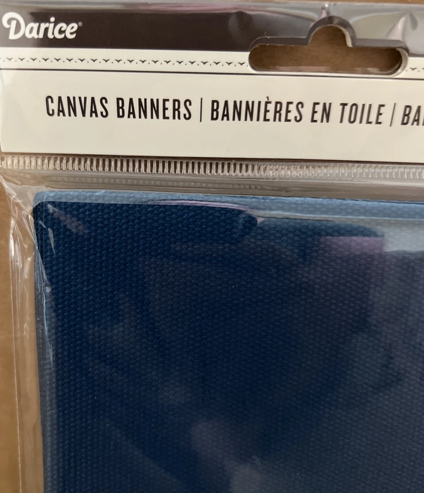 Darice Blue Canvas Banners 12 Sheets Each. Lot Of 2 4 3/4” W x 6” L - Image 3 of 4