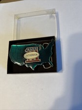 VINTAGE PATRIOTIC AMERICA 1 BELT BUCKLE