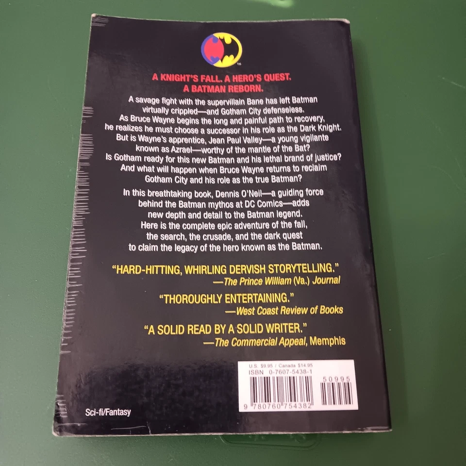 Batman Knightfall A Novel By Dennis O'Neil Good Condition Foto 4 de 4
