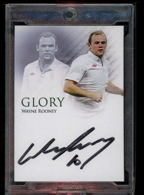 Wayne Rooney 2025 Futera Unique #GYA27 Glory On Card Autograph /7