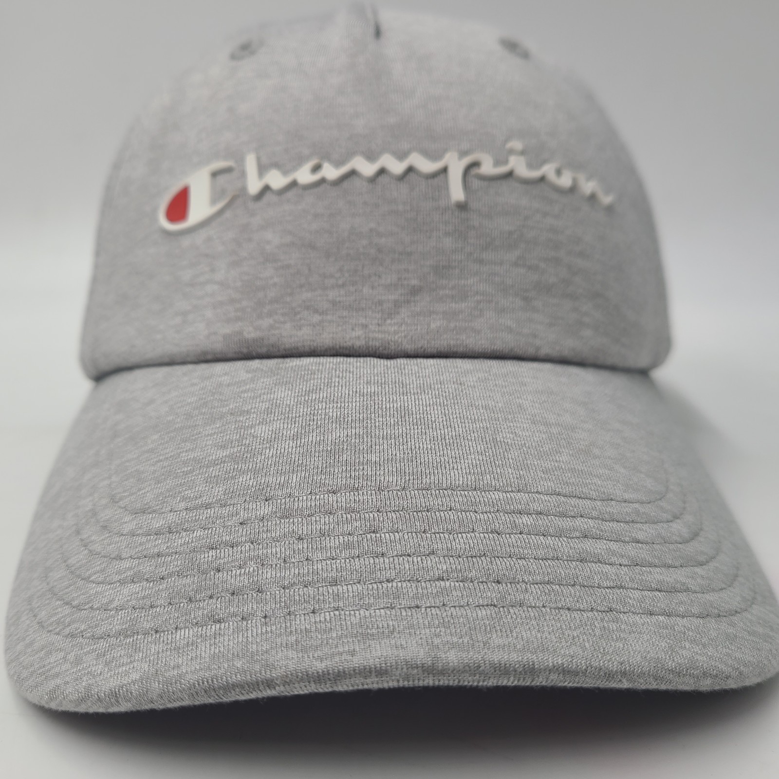 Champion Hat Strapback Gray Polyester Blend Adjus… - image 2