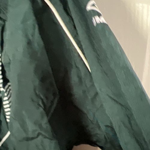 Veste UMBRO homme XL vert piste fermeture éclair complète vintage années 90 sport coupe vent football - Photo 4/5