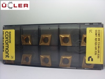 10 X SANDVIK CCMT 09T304-UR 235 WENDESCHNEIDPLATTEN CARBIDE INSERTS