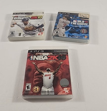 sony ps3 games Lot Of 3 Nba2k14 Baseball 2k10 MLB 10 The Show
