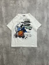 Vintage Y2K AND1 Never Give Up Never Tire Slogan Basketball T-Shirt Size XS