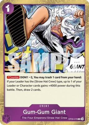 Gum-Gum Giant (Reprint) R Premium Booster -The Best- Vol. 2 OP09-078 NM