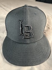 New Era 59FIFTY Long Beach Fitted Hat Cap Bla...