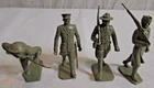 1960's Marx playset 60MM World War One USA Army Soldiers Original Plastic