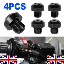 4x M10x1.25 Motorcycle Mirror Hole Blanking Plugs Screws Cap Universal