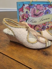 Women’s Poetic License Peep Toe Heel EU Size 38.5 US Size 8.5 Spanish Sunsets