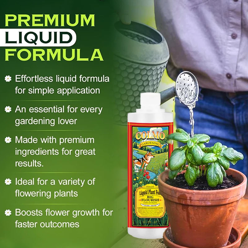 Alimento vegetal, fertilizante líquido concentrado para flores, frutas y verduras 16 OZ Foto 3 de 3