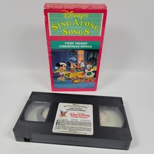 Disney's Sing Along Very Merry Christmas Songs VHS Video Tape VTG 1988