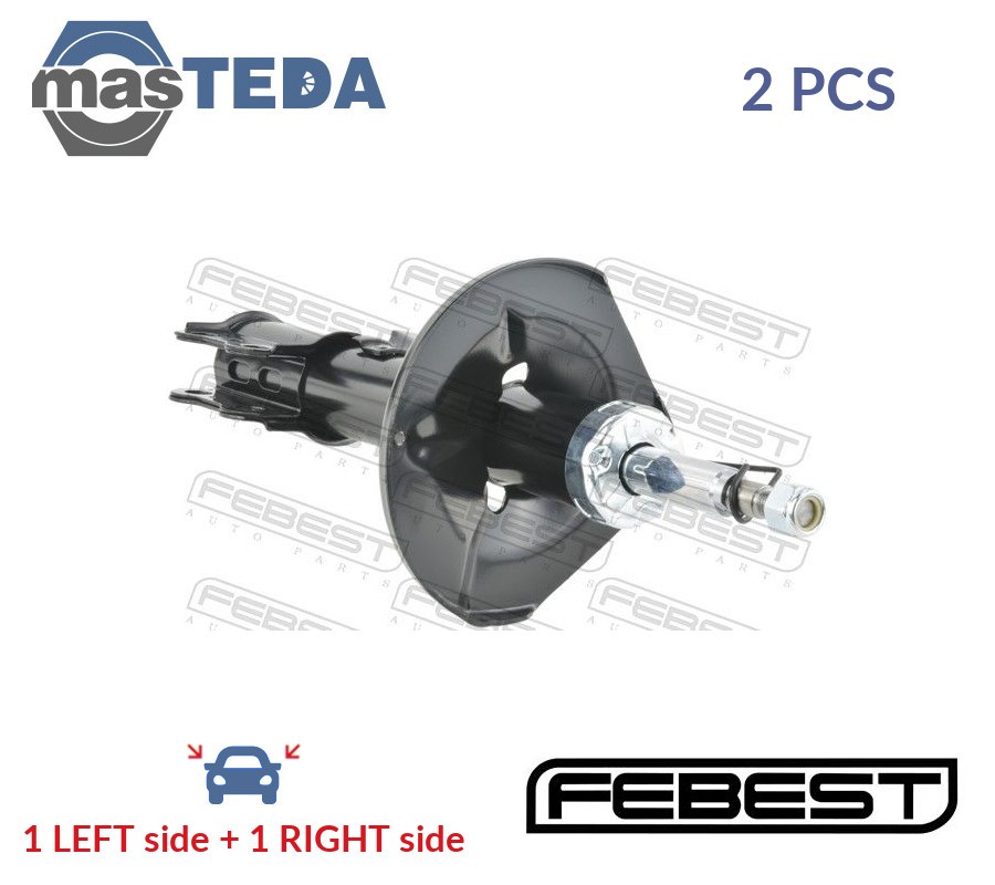 01665181FL SHOCK ABSORBERS STRUTS SHOCKERS FRONT FEBEST 2PCS NEW OE REPLACEMENT
