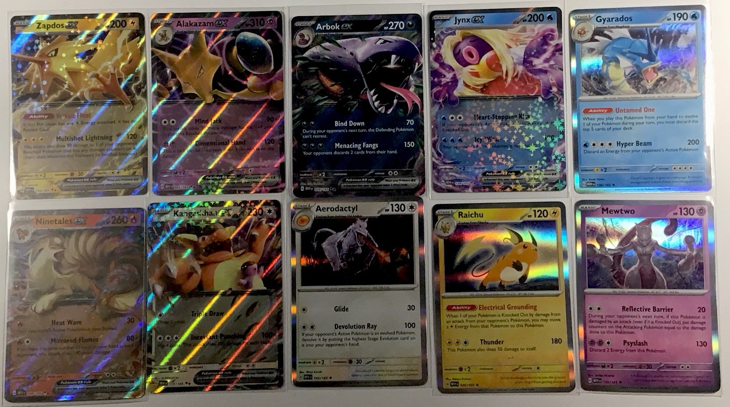 10 Pokemon Card Lot - Scarlet & Violet 151 Mixed Cards Bulk