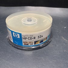 HP 52x LightScribe 700MB 80-Minute CD-R Media - 25 Pack LCR0041M SEALED