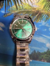 TISSOT STAINLESS STEEL 40MM GREEN DIAL MEN'S WATCH
