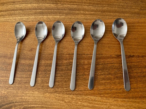 Juego de vajilla 6 cucharas de mesa Ikea 19 cm 22185 de acero inoxidable