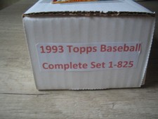 1993 TOPPS BASEBALL COMPLETE BASE SET, SERIES 1 & 2, 1-825 CARDS, DEREK JETER RC