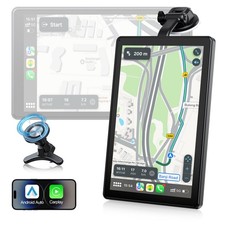 7"Wireless Portable Car Stereo Radio Apple Carplay  Android Auto GPS Super Link