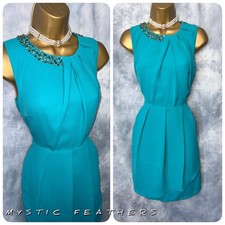 Women’s OASIS Pastel Green Embellished Occasion Evening Cocktail Dress Size 10