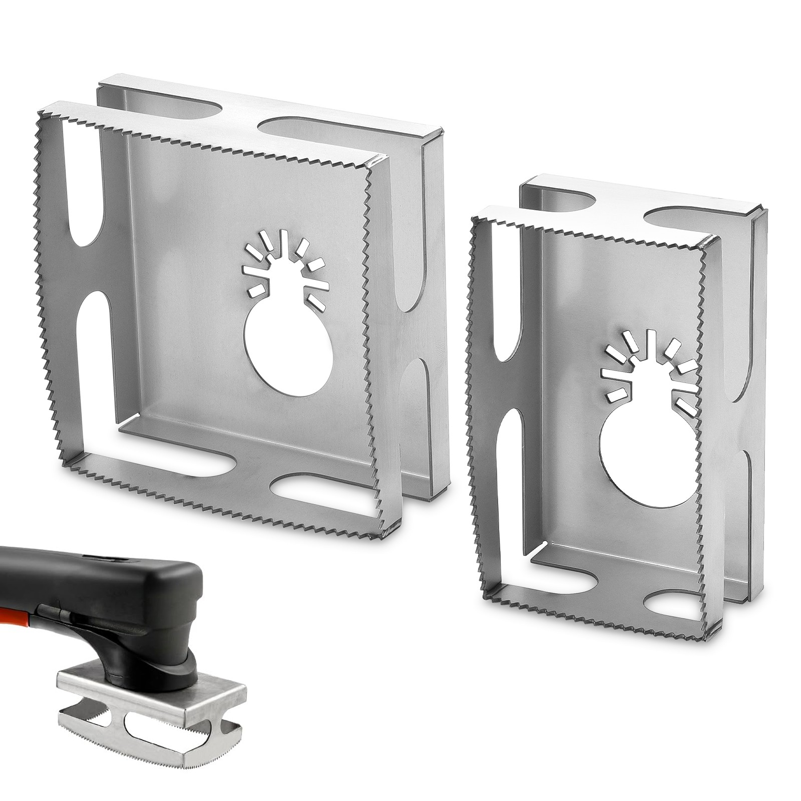 2Pcs Drywall Outlet Slot Cutter Oscillating Tool to Cut in S