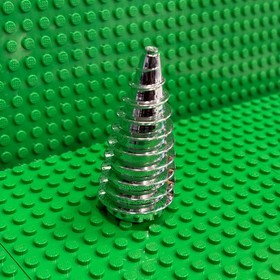 LEGO Chrome Silver Cone Spiral (71612) - Rock Raiders Drill 4970 / 4940