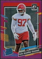 2023 Panini Donruss Felix Anudike-Uzomah Optic Preview Pink Card #349