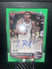 Bowman Basketball 2025 Tarris Reed Jr  Green AUTO /99
