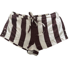 Free People Shorts Brown Women's Hot Hot Hot Pant Size XS UK 6 Striped Low Rise.