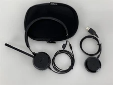 Jabra Evolve Wired Single Muff Headphones USB Stereo Black Color