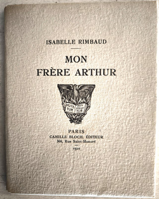 ISABELLE RIMBAUD MEIN FRÈRE ARTHUR CAMILLE BLOCH EO KOPFZUG 1/20
