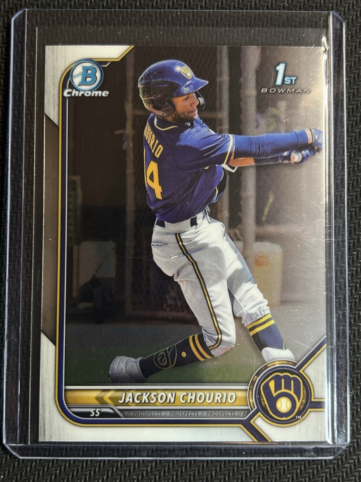 Bowman Chrome 2022 Jackson Chourio 1st Bowman Prospect #BCP-79 Brewers Baseball