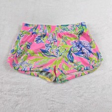 Lilly Pulitzer Youth Girl s Pull On Casual Shorts Size Small 4-5 Tropical Print