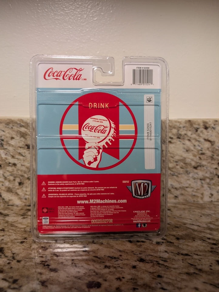 M2 Machines Coca Cola 1969 Ford F-100 Ranger Truck 1/750 Chase Red Chrome New 🔥 - Image 2 of 2