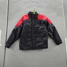 Burton Men Jacket L Black Coating Nylon Polyurethane Snowboarding Ski READ