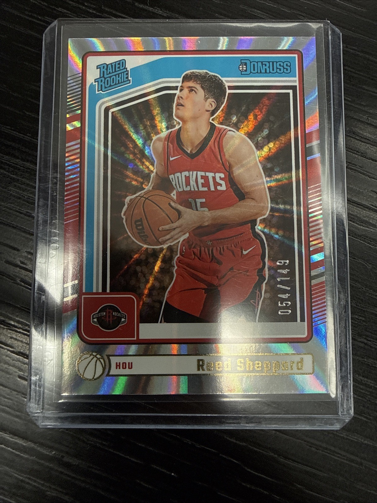 2024-25 Panini Donruss - Rated Rookie Reed Sheppard #202 Holo Laser /149 (RC)