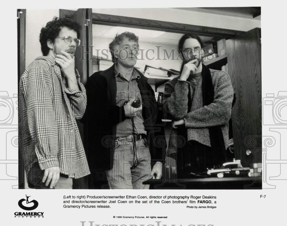1996 Press Photo Scene on the set of the Coen brothers' film 