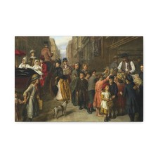 William Powell Frith (1819-1909) Poverty and Wealth 1888 - Canvas Wall Art